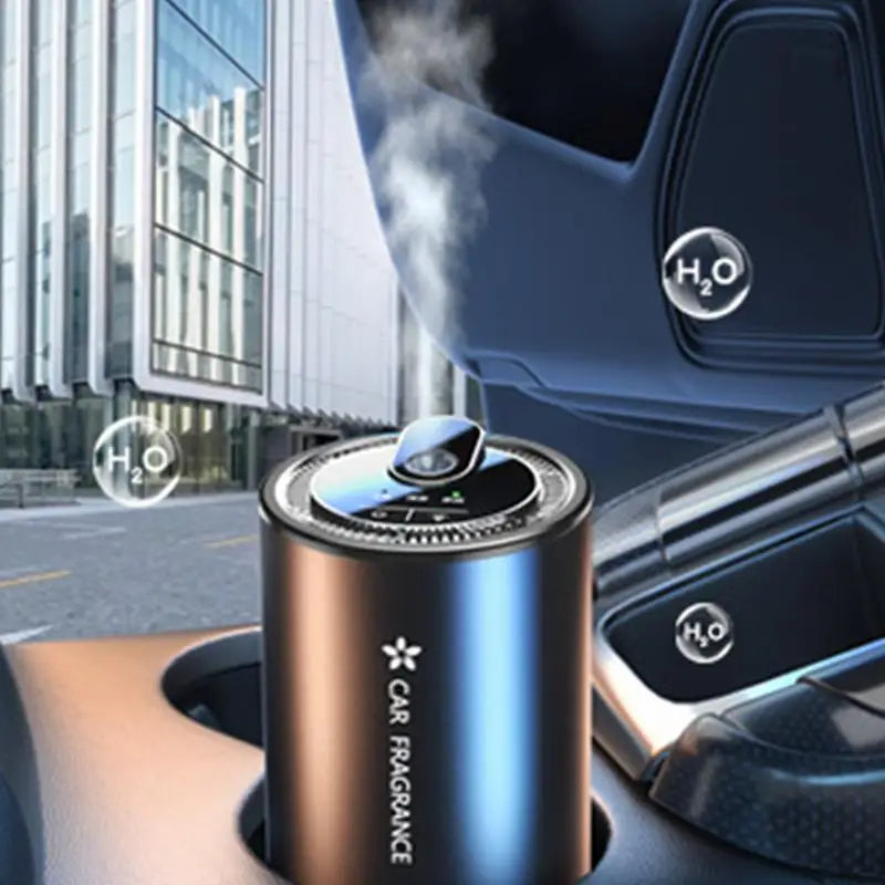 Car Air Refresher Intelligent Sensor Fragrance Oil Diffuser Auto Air Purifier with LED Light For Car Aroma Aromatherapy Diffuser