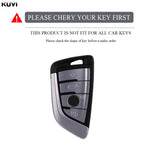 Kuvi TPU Car Remote Key Case Cover Shell Fob For BMW X1 X3 X4 X5 X6 F15 F16 G30 3 5 7 Series G11 F48 Accessories Keychain CM World