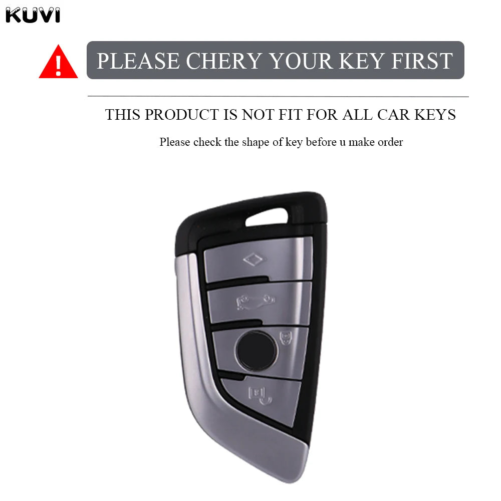 Kuvi TPU Car Remote Key Case Cover Shell Fob For BMW X1 X3 X4 X5 X6 F15 F16 G30 3 5 7 Series G11 F48 Accessories Keychain CM World