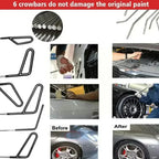 New Car Hook Rods Paintless Dent Repair Hail Remover Hooks Rods Kits Auto Body Dents Stainless Steel Hands Tools