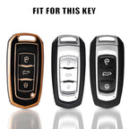 TPU For Geely Car Key Case Cover with Keychain Holder for Geely Emgrand 7 GX3 Atlas GS NL3 Gili Emgrand 7 EX7 GT GC9 Protector