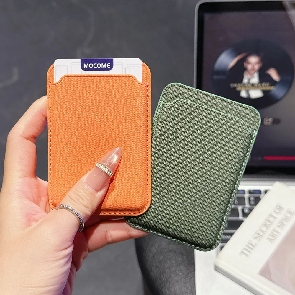 Magnetic Techwoven Wallet Case iPhone 16 17 Pro Max 14 15 Plus Samsung S25 S26 Ultra For Magsafe Card Holder Macsafe Card Slots