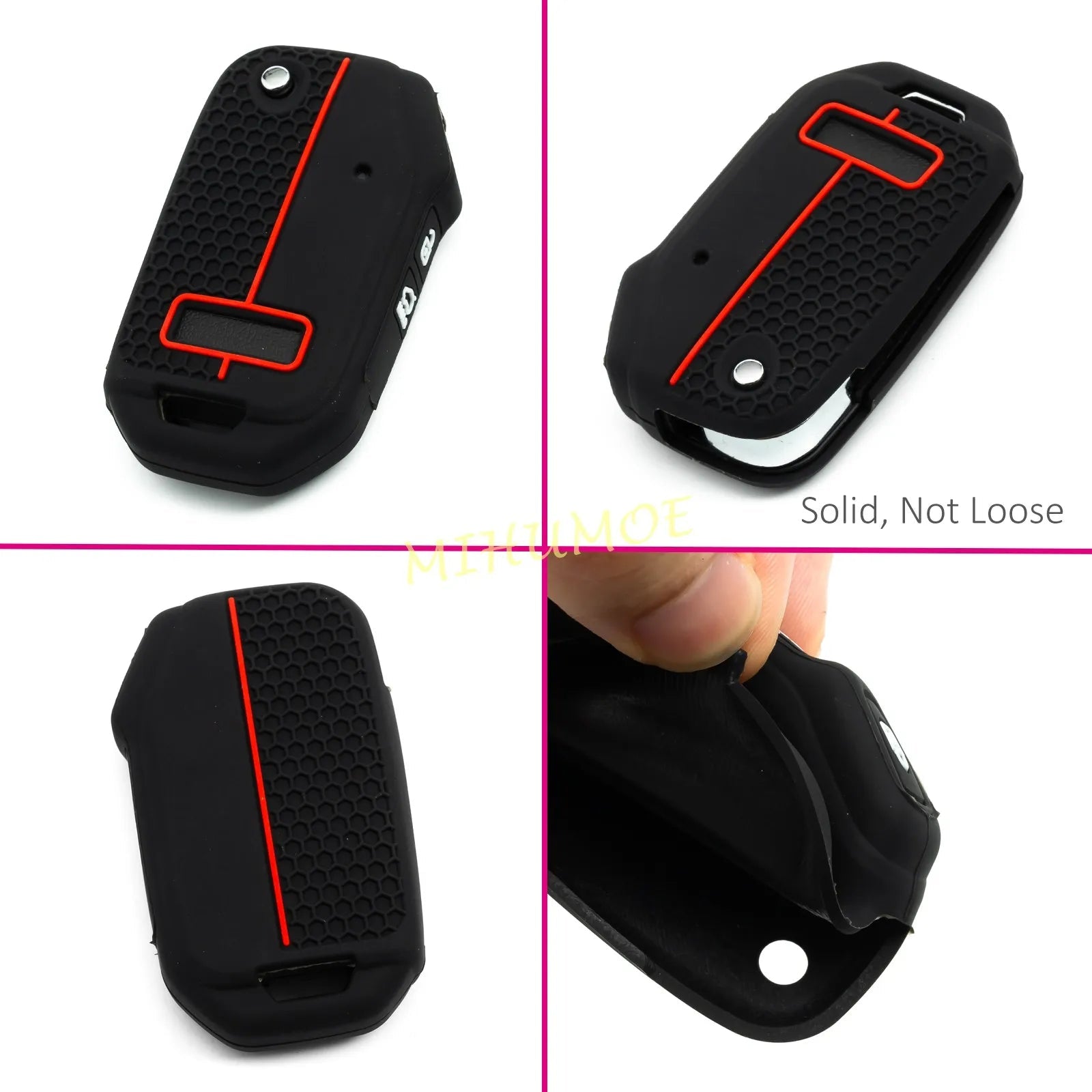 Car 3 Buttons Flip Key Case Cover ShellFor 2019-2025 Kia Ceed K3 K8 Sportage Soul Niro Seltos LX Cerato Picanto Silicone CM World