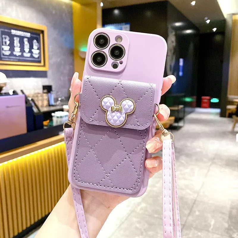 Crossbody wallet card case protective case for iPhone13 14 15 16 11 12Pro max phone case Apple drop case for iPhone 17 Pro Max