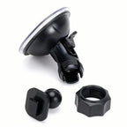 Universal 360° Rotating Suction Cup Mount for Action Camera, Car DVR on Windshield - Secure Holder Bracket for Driving Recording CM World