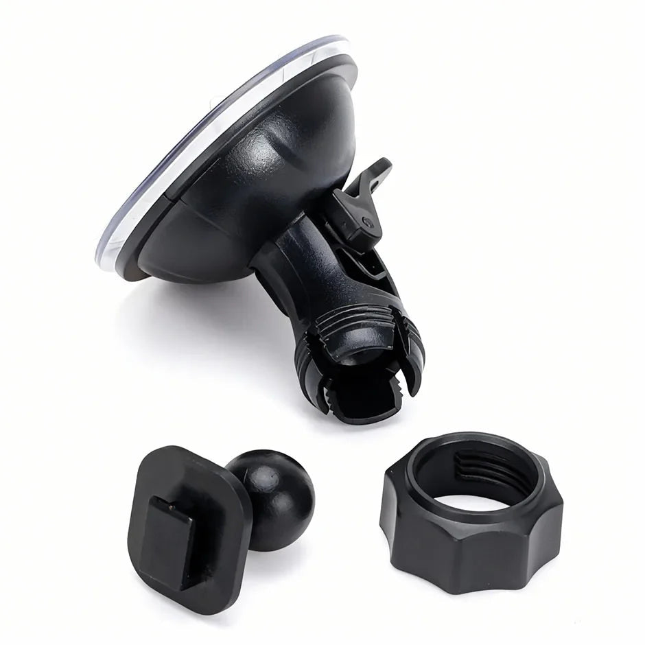 Universal 360° Rotating Suction Cup Mount for Action Camera, Car DVR on Windshield - Secure Holder Bracket for Driving Recording CM World