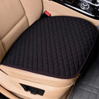 Universal Linen Car Seat Cushion Without Backrest – Non-Slip Design, Uses for Front Seat Driving & Office Car Use CM World