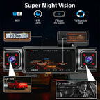E-ACE Dashcam 4 Channel UHD 4K Car Dvr Built-in GPS WIFI Module Infrared Night Vision Front Left Right Rear Lens Black Box ﻿ Car Mobile World