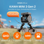 Dash cam KAWA MINI 3 Gen2 KAWA Car DVR AUTO Camera Video Recorder,2K WiFi&APP/Voice Control,Night Vision Upgrade Dashcam Car Mobile World