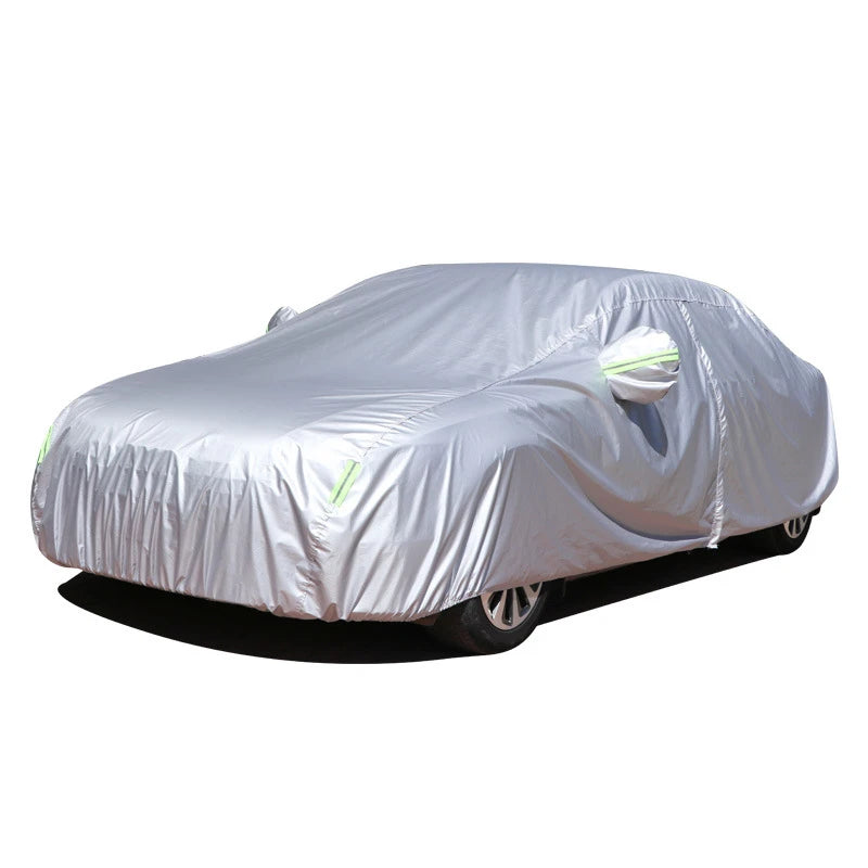 Universal SUV/Sedan Full Car Covers Outdoor Sun Rain Snow Protection UV Car Umbrella Silver S-XXL Auto Case Cover