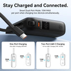 Vention 35W Mini Power Bank PD Fast Charge 10000mAh Portable PowerBank for iPhone 17 16 Pro Samsung S25 External Battery Charger Car Mobile World