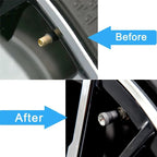 Car Wheel Tire Valve Stems Caps Crystal Tyre Rim Stem Covers Airdust Waterproof for BMW VW Toyota Auto Moto Car Accessories Tool CM World