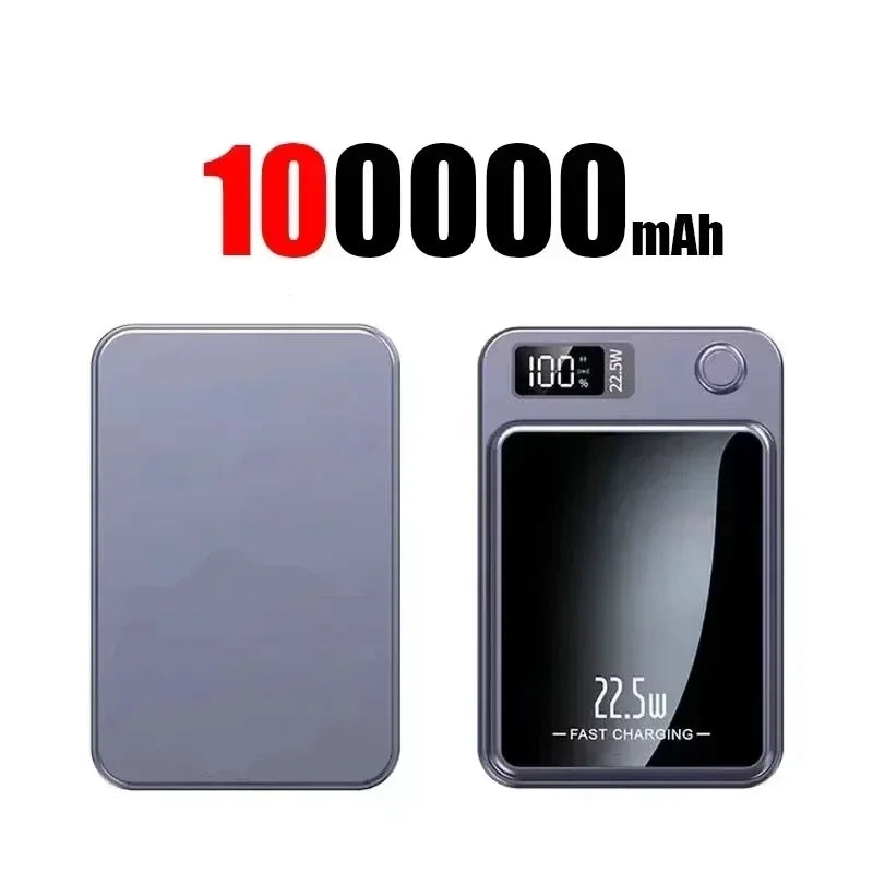 Lenovo Magnetic Wireless Power Bank 500000mAh PD22.5W Large Capacity Fast Charging External Battery For iPhone Huawei Samsung Car Mobile World