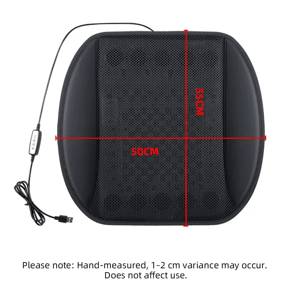 USB Universal Car Seat Summer Cool Air Seat Cushion With 5/8/10 Fan Car Cooler Seat Cover 3D Mesh Breathable For Car Home Office Car Mobile World