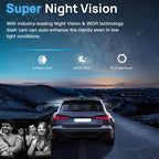 3/4CH 1080P HD  Dash Cam Car DVR Black Box Wide-Angle Lens Front Rear Inside Left Right Parking Mode Loop Recording Car Camera