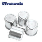GTownworks 2/4pcs 81.1mm Aluminium Push Through Hub Center Caps For Weld Racing 5 Lug 3.19" OD x 3.03" Tall P605-5083 P605-5083B