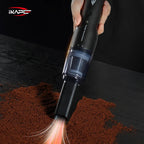 IKAPE Coffee Grounds Vacuum For Bar/Car/Desktop Portable Wireless Handheld Barista Cleaner With 13Kpa Powerful Suction&Blower Car Mobile World