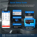 NEXAS Bluetooth 5.0 OBD2 EOBD Motorcycle Diagnostic Scanner for iOS Android Windows Fault Code Reader Diagnostic Scan Tool Car Mobile World