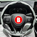 3PCS Car Steering Wheel Cover Warm Winter 38cm Round Steery Wheel Universa Glossy Laser Carbon Fiber Auto Interior Accessories CM World