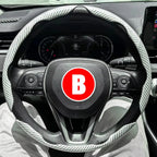 3PCS Car Steering Wheel Cover Warm Winter 38cm Round Steery Wheel Universa Glossy Laser Carbon Fiber Auto Interior Accessories CM World