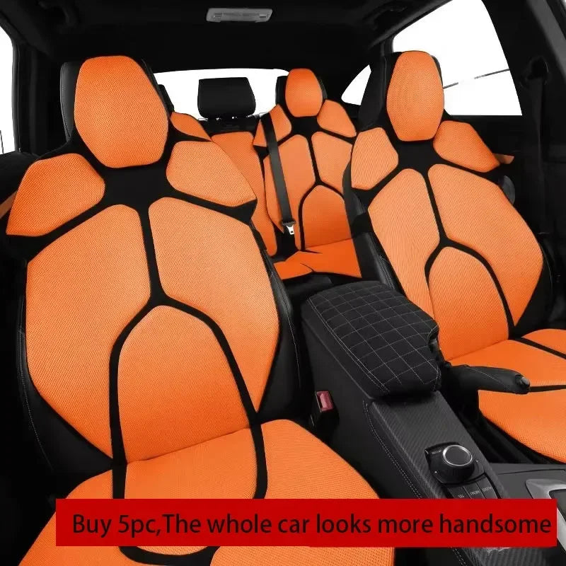 For BMW M2 2016-2026 Ergonomic Mesh Lumbar Support Cushion Massage Back Pad Breathable Car & Office Dual Use Auto Accessories