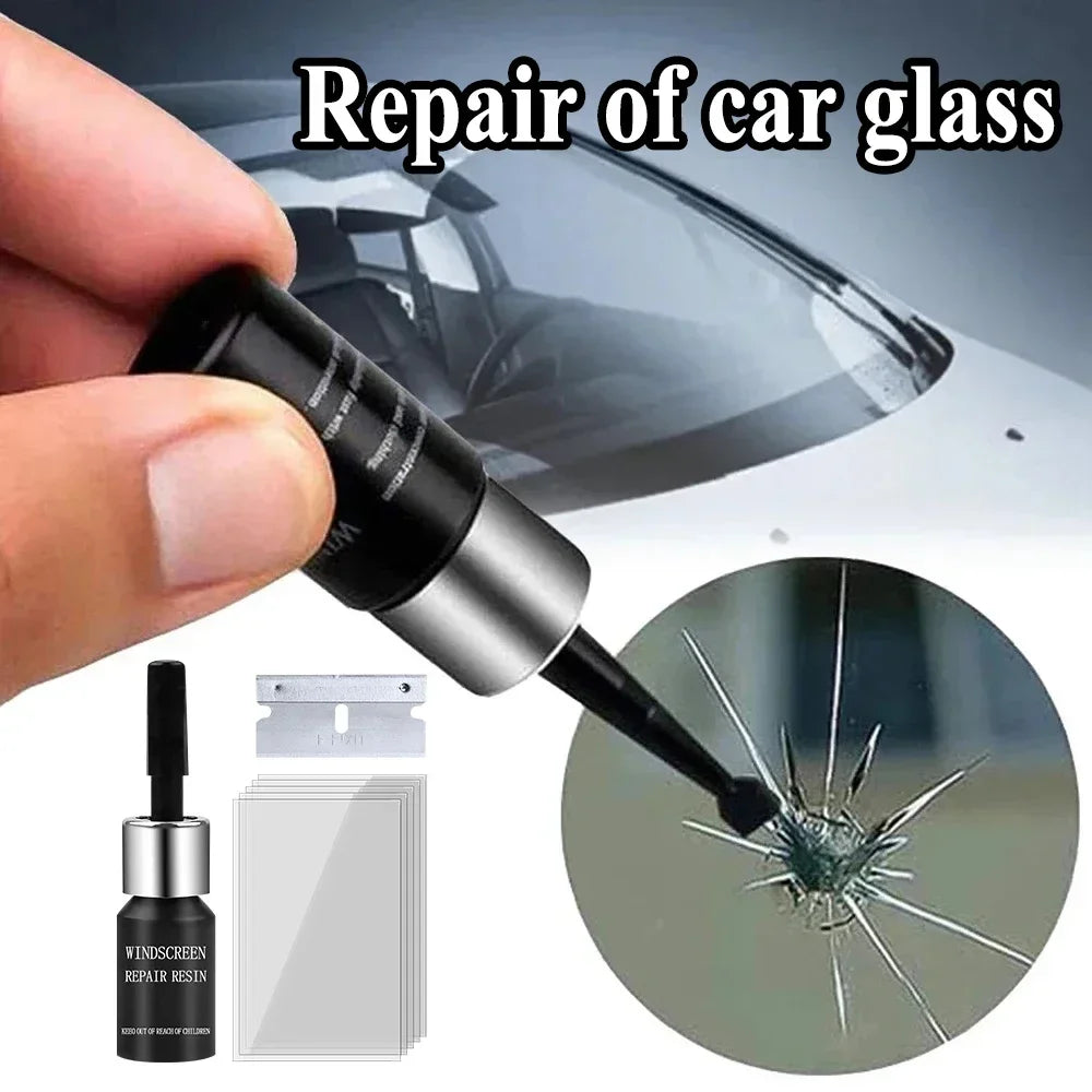 Car Glass Repair Window Cracks Gone Kit Remove Scratch Automobile Truck Motorcycles Broken Repair Windscreen Crack Recovery Set CM World
