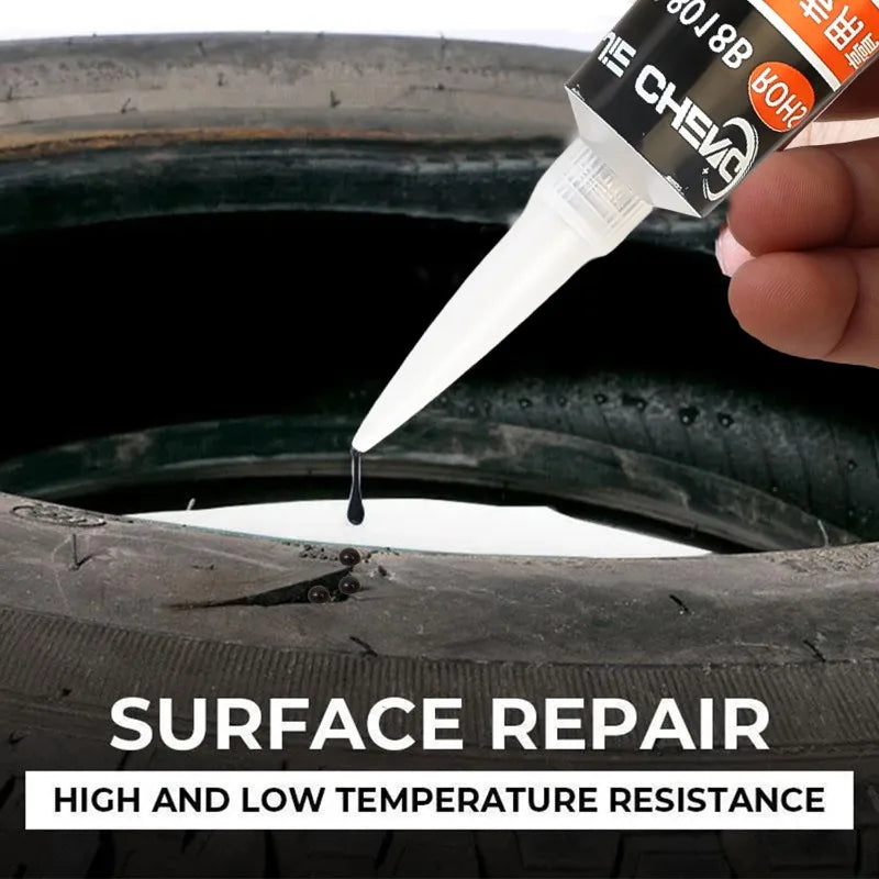 Waterproof Tire Repair Adhesive High Temperature Resistant Tyre Repair Liquid Strong Rubber Glues Emergency Tire Repair Kit CM World