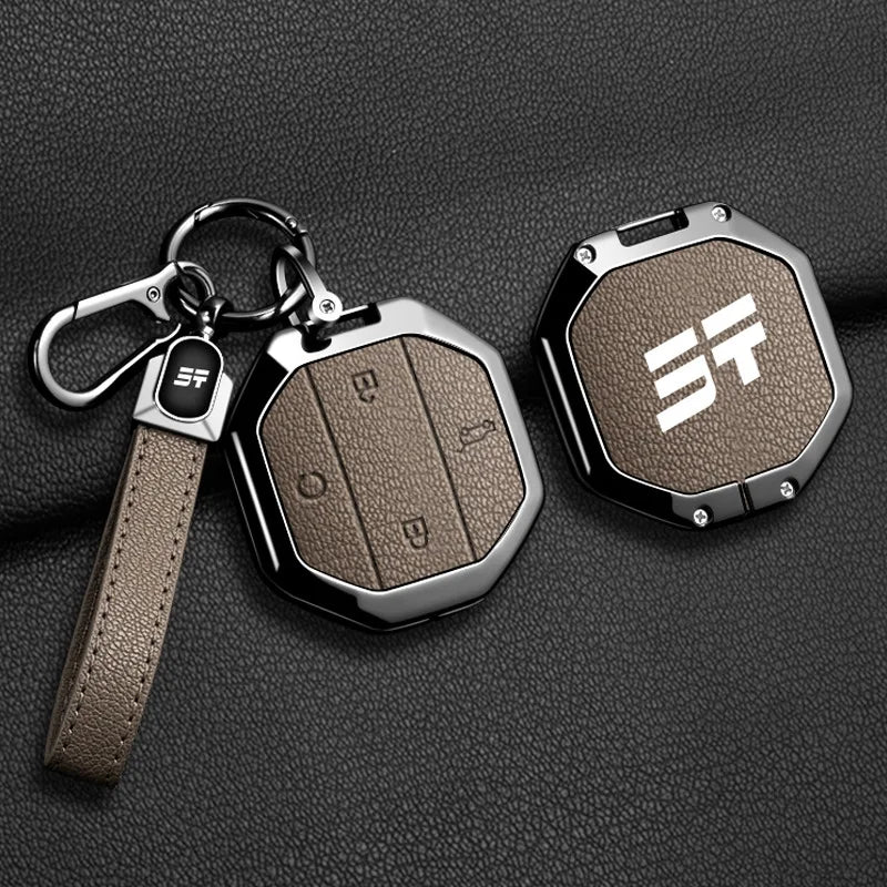 For Chery Jetour Traveller T2 2025 Zinc Alloy Car Key Case Cover Fob Shell Protector Keychain Clip Buckle Interior Accessories