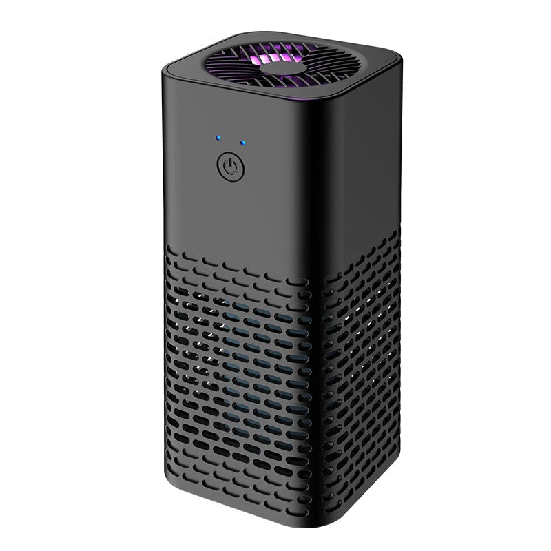 Smart Car Air Purifier Fragrance Diffuser Portable for Office Desktop & Auto Eliminate Smoke Odor USB Charging High Purification CM World