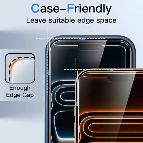 2Pcs Full Cover Screen Protector for iPhone 17 16 15 14 Pro Max Air 16 15 Plus 17e 13 12 11 Pro Mini 9H Hardness Tempered Glass Car Mobile World