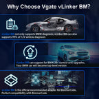 Vgate vLinker BM ELM327 For BMW Scanner Wifi Bluetooth 4.0 OBD2 OBD 2 Car Diagnostic Auto Scan Tool Bimmercode ELM 327 V1.5 V1 5 Car Mobile World