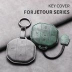 Car Key Case Cover For Jetour Freer Freedom T2 Freer Traveller T1 Leather Car Key Case Cover Keychain Protector Shell Decorative
