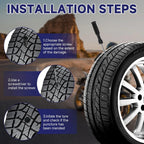 Easy DIY Spiral Tyre Repair Plugs Rubber Screw Nails Puncture Repair Tools for Car Motorcycle Bike Tubeless Tyres