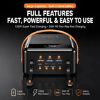 Portable Charger Power Bank with Built-in Dual Cables 60000mAh 80000mAh 120W External Battery for Travel Use