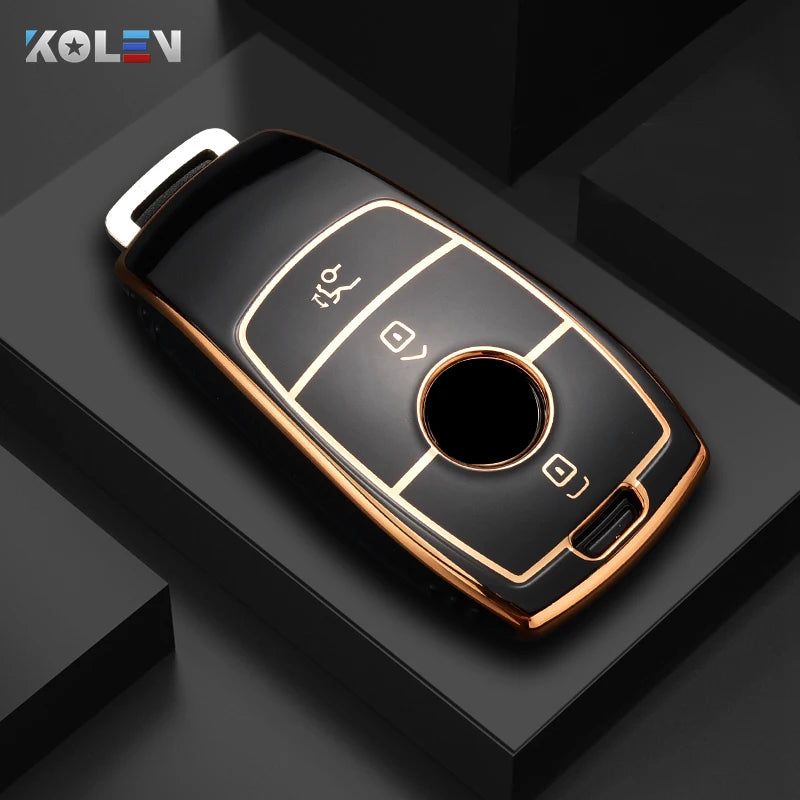 Fashion TPU Car Remote Key Case Cover Shell For Mercedes Benz A C E S G Class GLC CLE CLA GLB GLS W177 W205 W213 W222 X167 AMG CM World