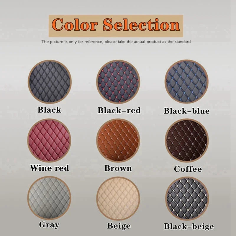 Universal Car Floor Mats PU Leather Waterproof Auto Foot Pad 5 PCS Protector Carpet Front and Rear Mats Set Auto Accessories