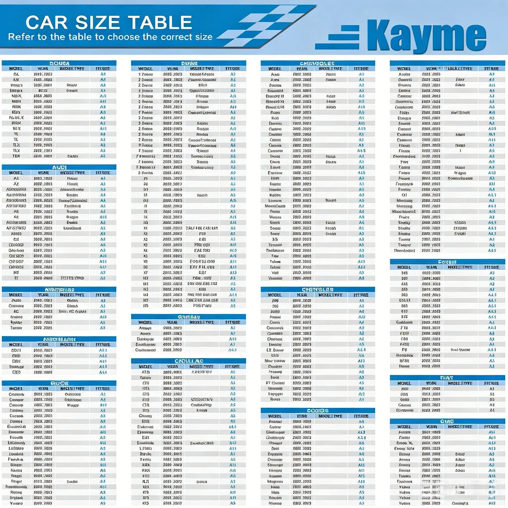 Kayme 10 Layer Car Cover All Weather 100% Waterproof Outdoor Car Covers Rain Snow UV Dust Protection For Sedan/Suv/Hattchback Car Mobile World