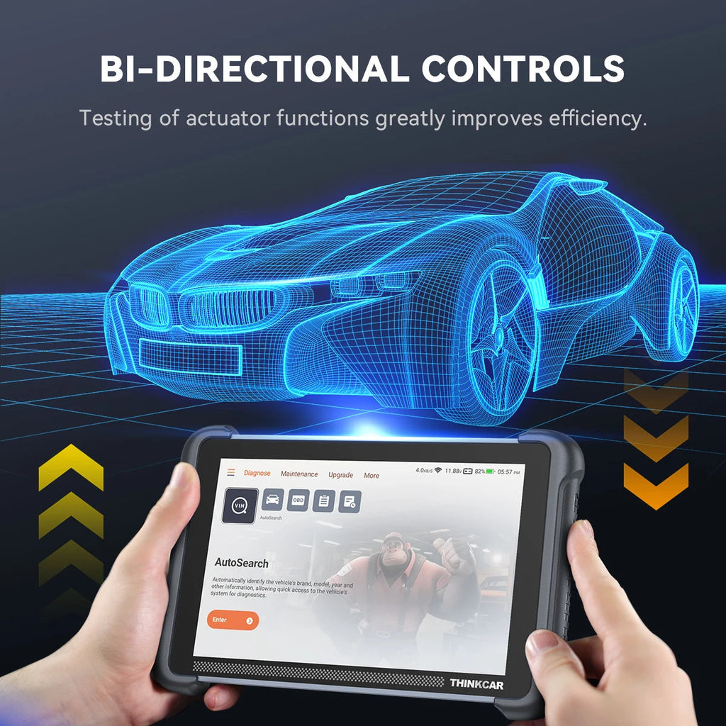 Global Version THINKSCAN 689BT Lifetime Free Auto OBD2 Scanner CANFD DOIP Full System Actuator Test 34 Reset Car Diagnostic Tool Car Mobile World