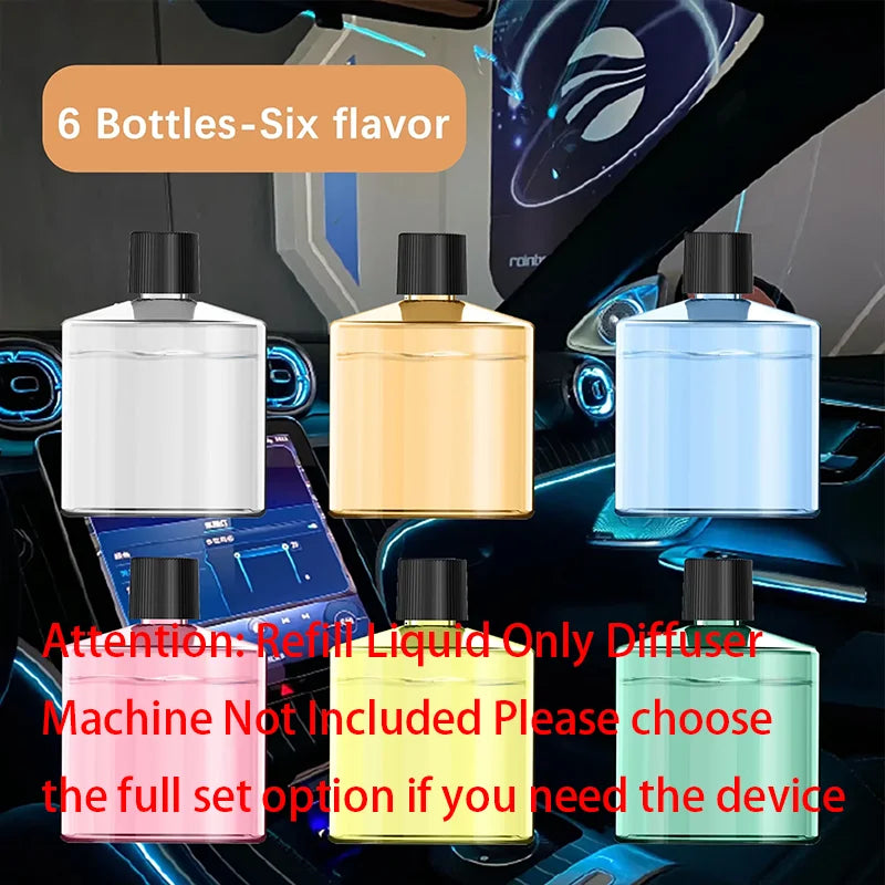 Smart Car Air Freshener Rechargeable Aroma Diffuser 5 Levels of Adjustable Intelligent  Diffuser Pickup Light Starry Sky Summit CM World