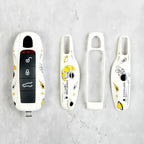Car Key Modification Protective Case Suitable for Porsche Macan/Panamera/718/Cayenne/911 Astronaut Key Case Protective Cover CM World