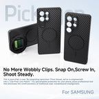 PICKOGEN 17mm Mount Phone Case for Samsung Galaxy S24 / S25 / S26 Ultra Magnetic Phone Case Cage Compatible Photographic Lens