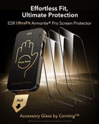 ESR Accessory Glass by Corning™ Screen Protector for iPhone 18 Pro Max/17 Pro Max Military Grade Film with Anti-Reflective