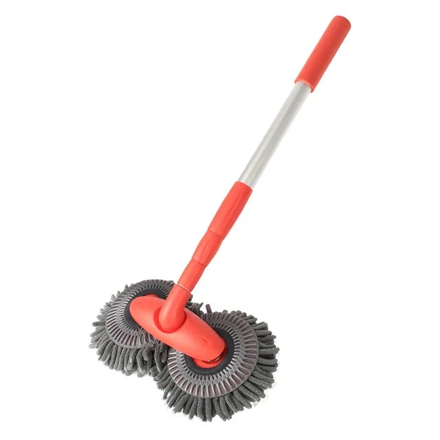 Chenille Foam Car Cleaning Brush – Extendable Handle for Roof, Glass & Body, Gentle on Clear Coat & Paint
