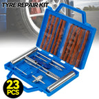Portable Car Tire Repair Kit 23Pcs DIY Easy Repair Tyre Puncture Repair Tool For Car Motorcycles ATVS Lawnmowers Tractors Trucks CM World