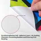 1Roll Creative Graffiti Geometric Pattern Car Film Modification Motorcycle Bicycle Skateboard Boat Waterproof Vinyl Wrapping Car Mobile World