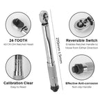 1/4'' Drive Adjustable Torque Wrench Professional 5-25N.m Micrometer Car Bike Motorbike Disassembly Tool Spanner Hand Tool