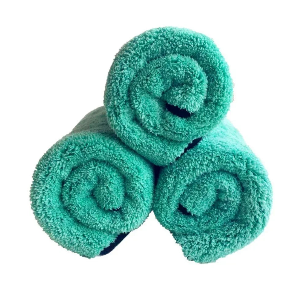 1400GSM Coral Fleece Deluxe Car Wash Microfiber Towel Plush Cleaning Drying Cloth Car Care Cloth Detailing Polishing CM World