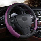 Leather Car Steering-wheel Cover 37CM-38CM Car-styling Interior Accessories Sport Auto Steering Wheel Covers Anti-Slip Universal CM World