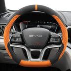 Suede Leather Car Steering Wheel Cover for BYD Song plus Seal U dmi King Sealion 6 Dolphin mini 2024 2025 2026 Accessories