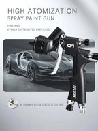CV1 High Quality Spray Gun Lisson Car Paint Spray Gun 1.3mm Nozzle Paint Gun Water Based Air Spray Gun Airbrush CM World
